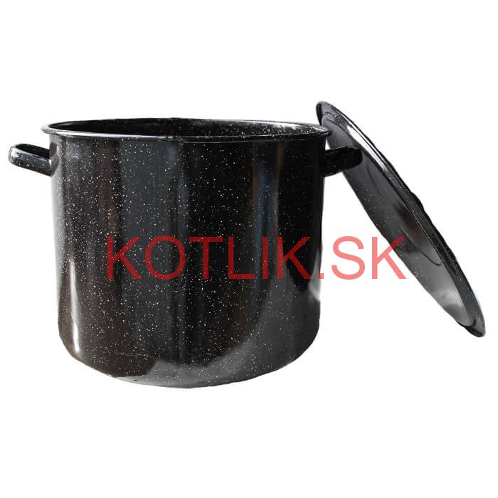 Smaltovaný hrniec s pokrievkou 43 L