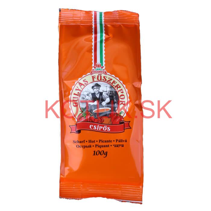 Paprikové korenie na guláš - štiplavé 100 g