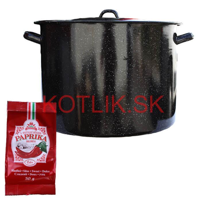Smaltovaný hrniec 50 L + Paprika 50 g