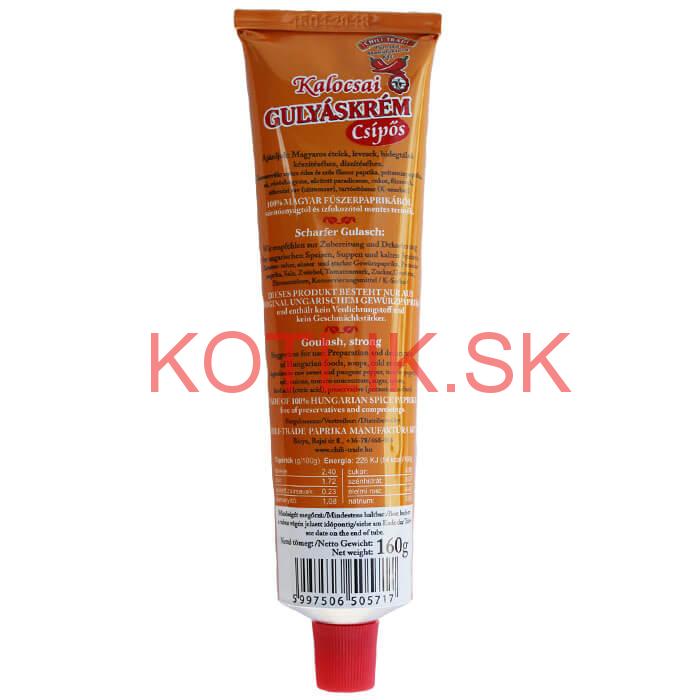 Špecialny štipľavý krém do gulášu