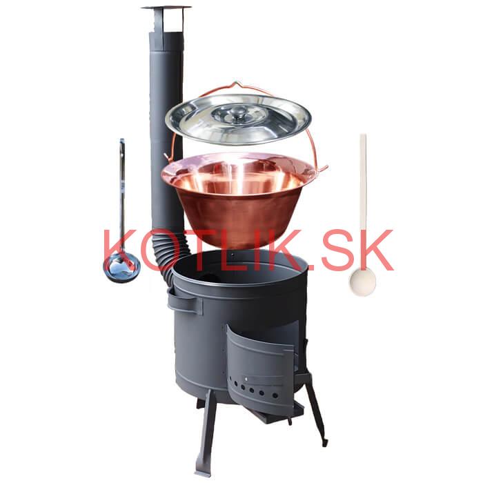 Medený kotlík 30 L (1,2 mm) + nízka kotlina 45 PLUS 600