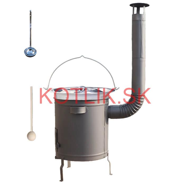 Nerezový kotlík 20 L (1,2 mm) + hrubostenná (1,5 mm) a žiaruvzdorná kotlina 42 PLUS 600