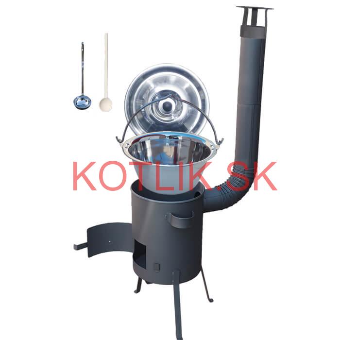 Antikorový kotlík 30 L (1,2 mm) + žiaruvzdorná kotlina 45 PLUS 600 4 MM