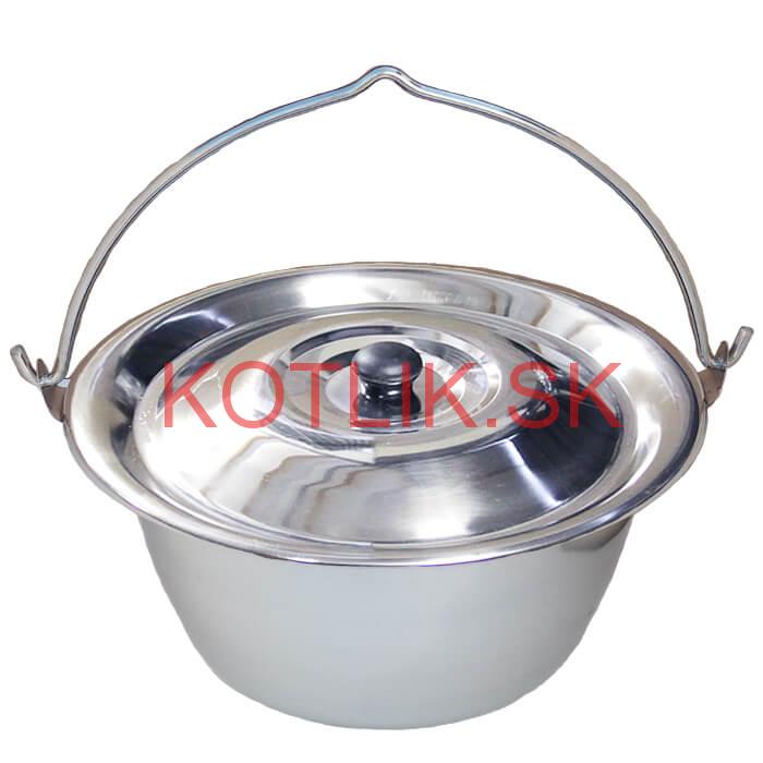 Antikorový kotlík 15 L (0,8 mm) s nitmi + pokrievka