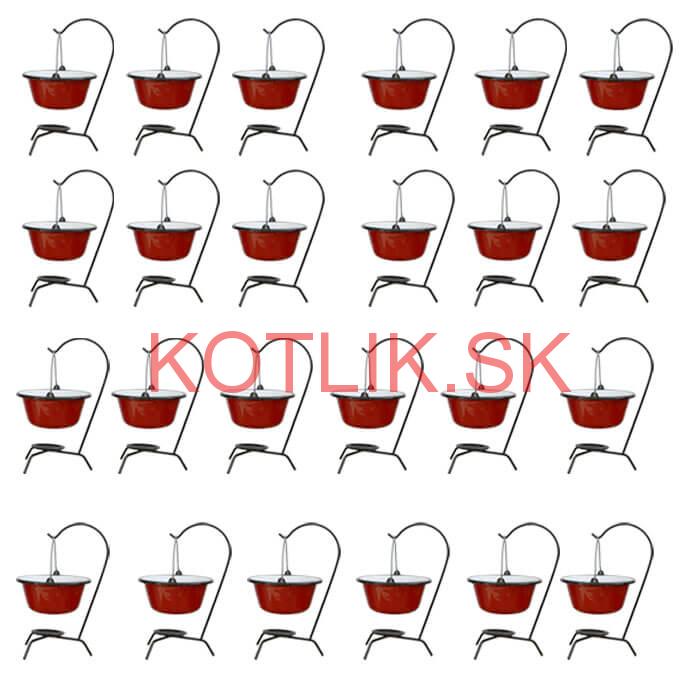 Servírovacia súprava SMALT RED 24 ks