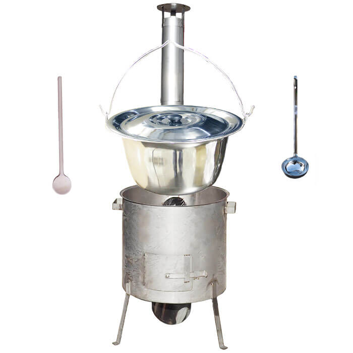 Nerezový kotlík 20 L (1,2 mm) INOX, zosilnená vysoká nerezová kotlina 42 cm KOMFORT