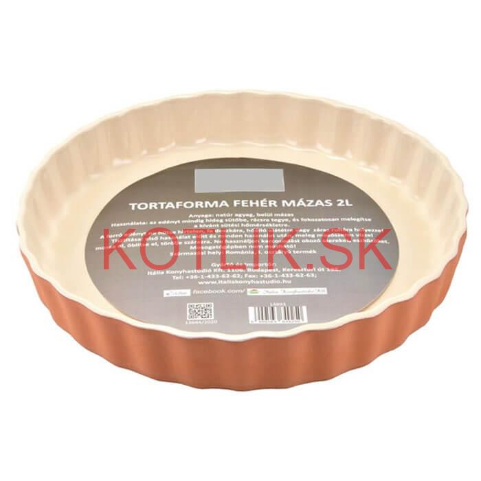 Hlinená forma na tortu s glazúrou 30 cm