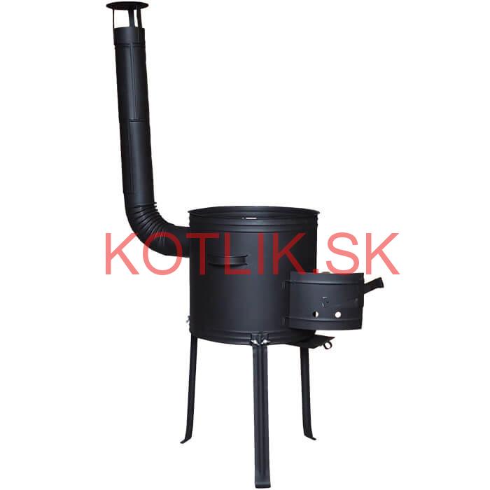 Kotlina 42 cm, vysoká + žiaruvzdorná farba Plus 700