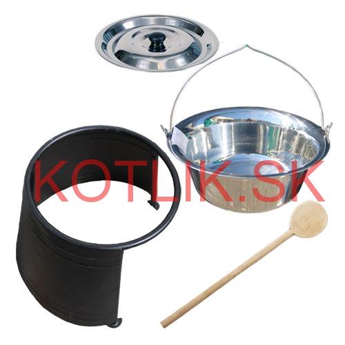 Antikorový kotlík 22 L (0,8 mm) + chránič plameňa