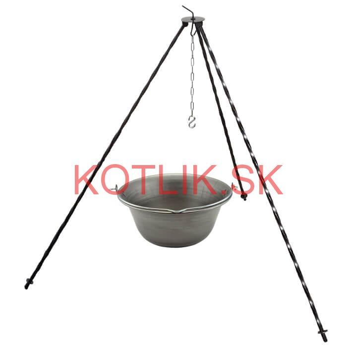 Železný kotlík 20 L (0,75 mm) + trojnožka 1,2 m