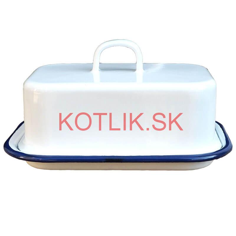 Smaltovaná maselnička - biela