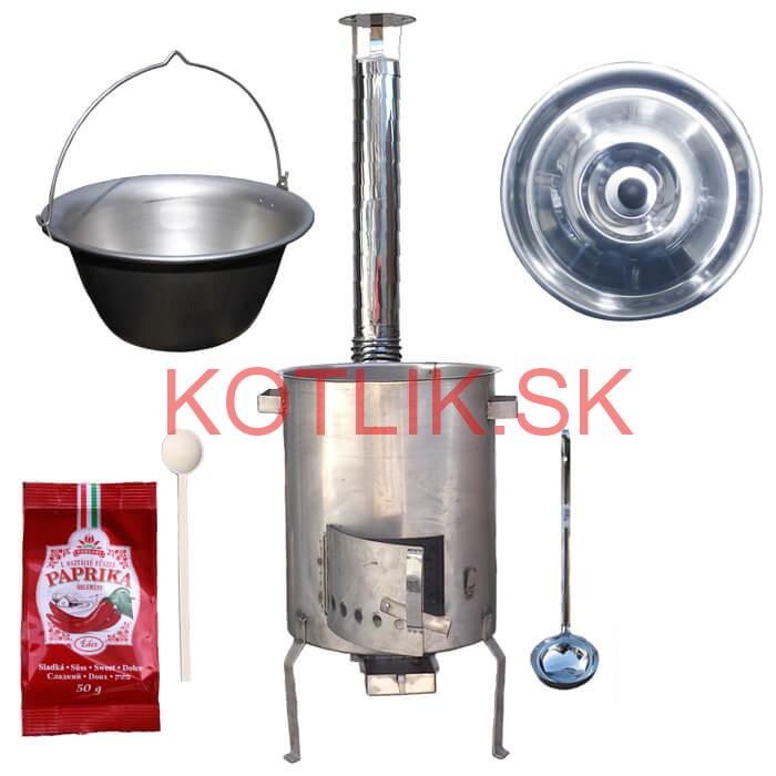 Nerezový kotlík 30 L (1,5 mm) + nerezová kotlina (1,5 mm) 45 cm STRONG EXCLUSIVE