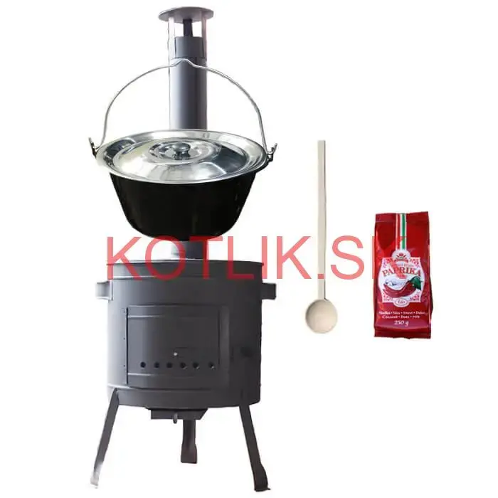 Smaltovaný kotlík 25 L (1,2 mm) + hrubostenná (1,5 mm) žiaruvzdorná kotlina BALKY STRONG 42 PLUS 600