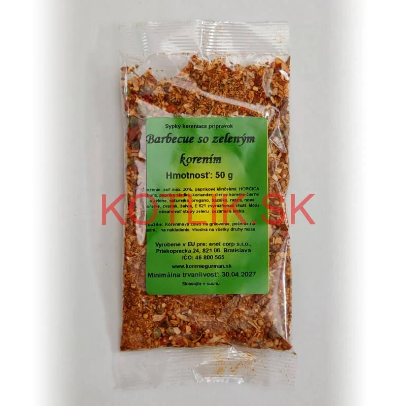 Barbecue so zeleným korením 50 g