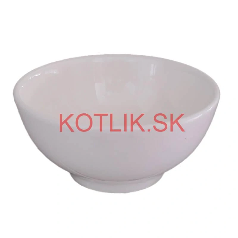 Keramické misky na servírovanie gulášu 15 cm 6 ks biele