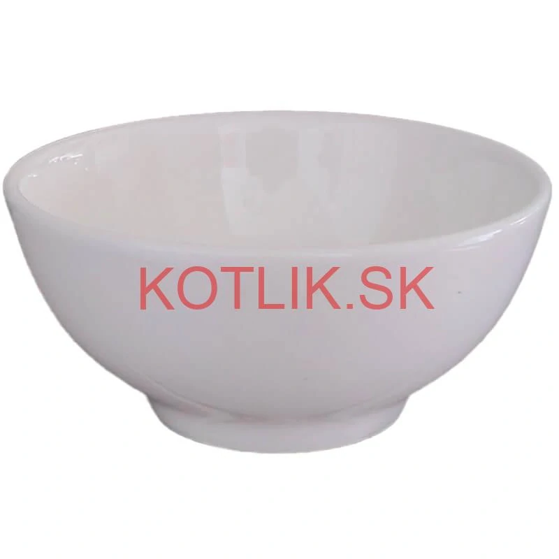 Keramické misky na servírovanie gulášu 15 cm 12 ks biele