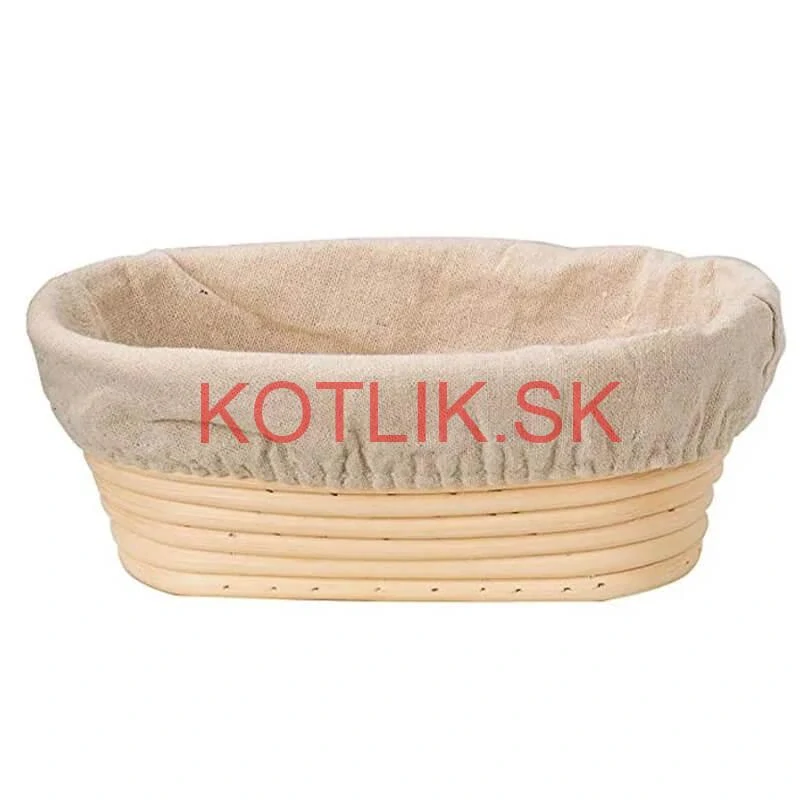 Ratanová miska na kysnutie chleba – oválna