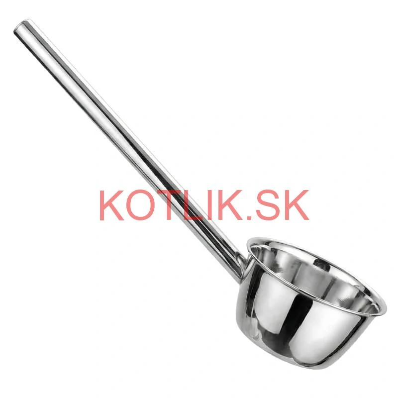 Nerezová naberačka na vodu 12 cm s dlhou rúčkou – pevná a praktická