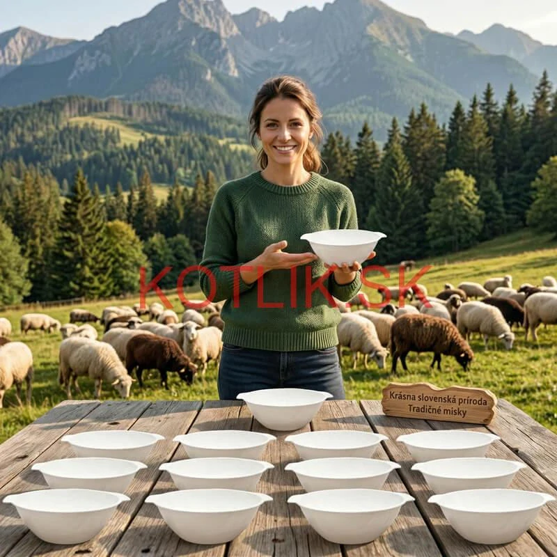 Sada 12 ks: Plastová miska na fajnový kotlíkový guláš a polievky – 750 ml