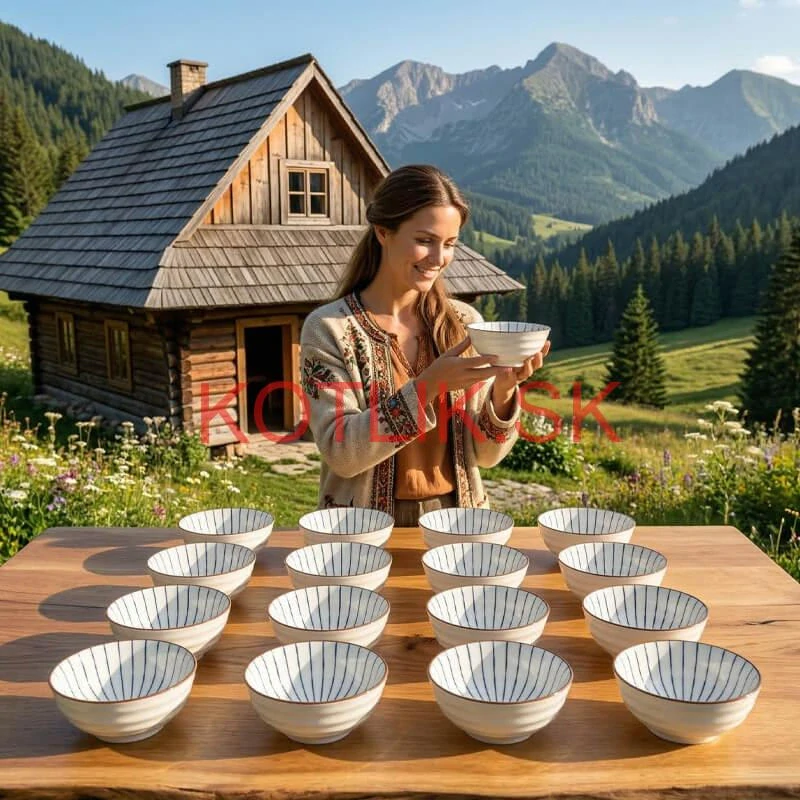 Keramická miska na polievku 1L – veľká elegantná miska