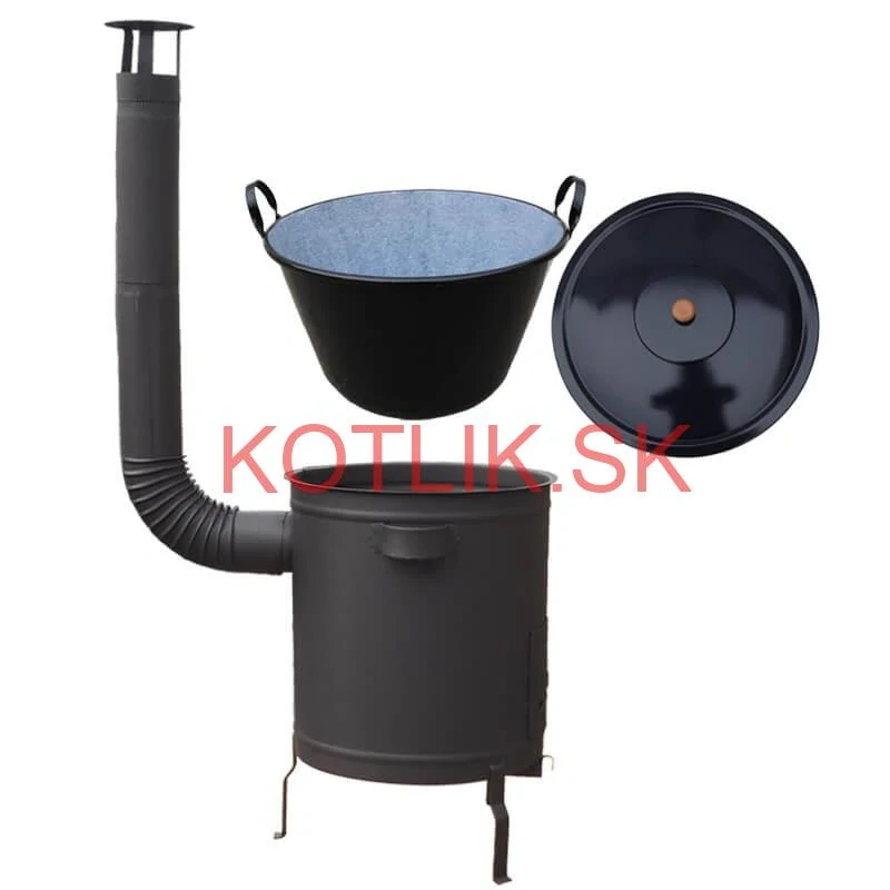 Guláš pre 60–80 ľudí – veľký kotlíkový set 60 L s kotlinou