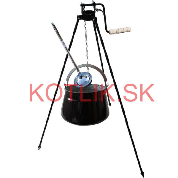 Kotlík na ryby 10 L + trojnožka s kladkou