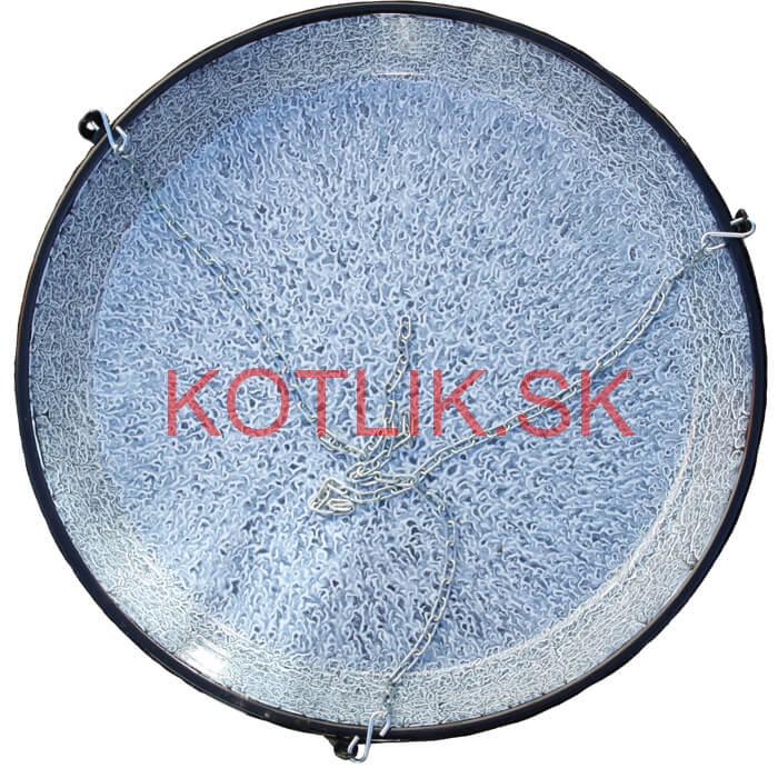 Smaltovaná grilovácia panvica s reťazou 45 cm