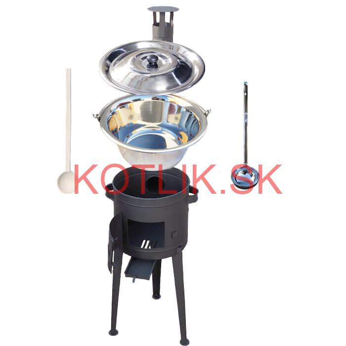 Nerezový kotlík 22 L (0,8 mm) + vysoká kotlina 42 PLUS 600