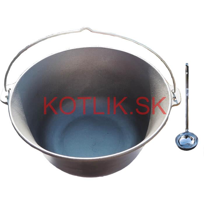 Liatinový kotlík 14,5 L + antikórová naberačka