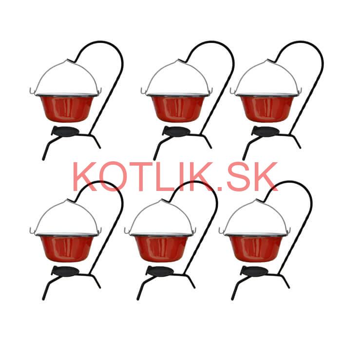 Servírovacia súprava SMALT RED 6 ks