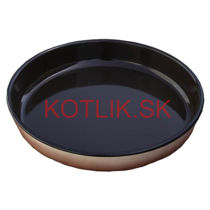 Smaltovaný okrúhly pekáč 34 cm, výška 8 cm