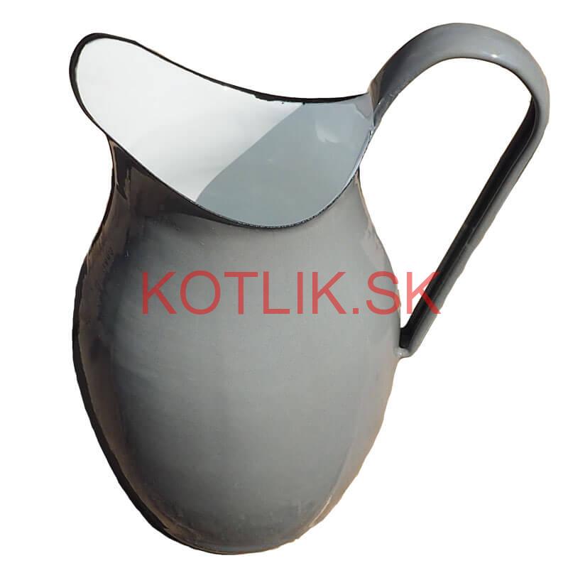 Smaltovaná krhla 2 L ŠEDÁ