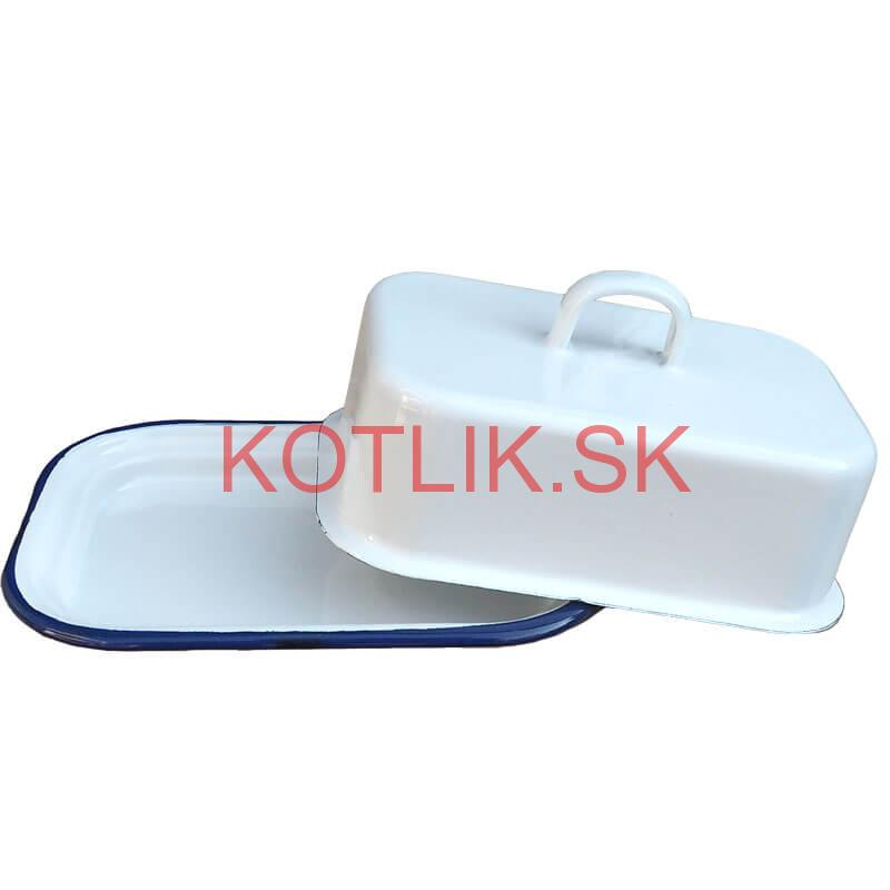 Smaltovaná maselnička - biela