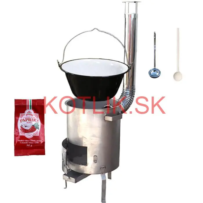 Smaltovaný kotlík 20 L (1,2 mm) + nerezová kotlina (1,5 mm) 42 cm STRONG EXCLUSIVE