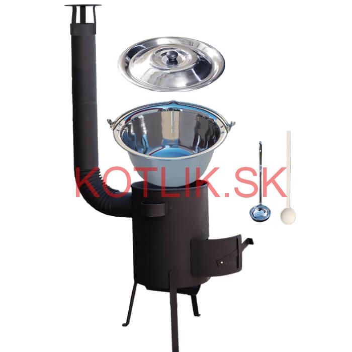 Nerezový kotlík 15 L (1,2 mm) INOX + žiaruvzdorná kotlina 36 PLUS 600 4 MM