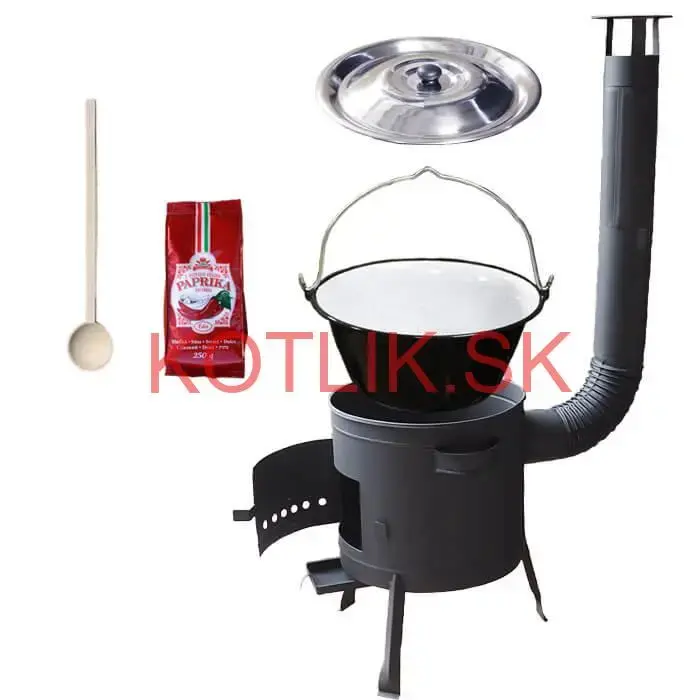 Smaltovaný kotlík 25 L (1,2 mm) + hrubostenná (1,5 mm) žiaruvzdorná kotlina BALKY STRONG 42 PLUS 600