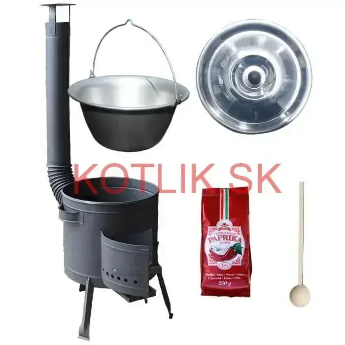Nerezový kotlík 20 L (1,5 mm) + hrubostenná (1,5 mm) žiaruvzdorná kotlina BALKY STRONG 42 PLUS 600