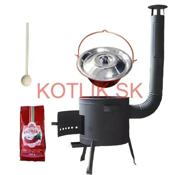 Medený kotlík 20 L (1,2 mm) + hrubostenná (1,5 mm) žiaruvzdorná kotlina BALKY STRONG 42 PLUS 600