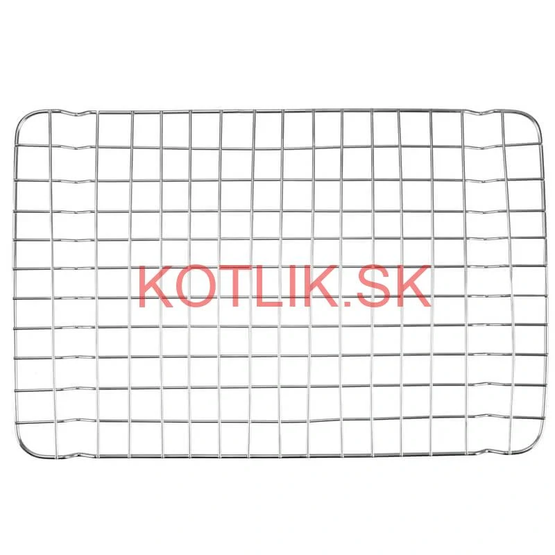 Nerezový rošt na pekáč na grilovanie a pečenie 39 x 25 cm