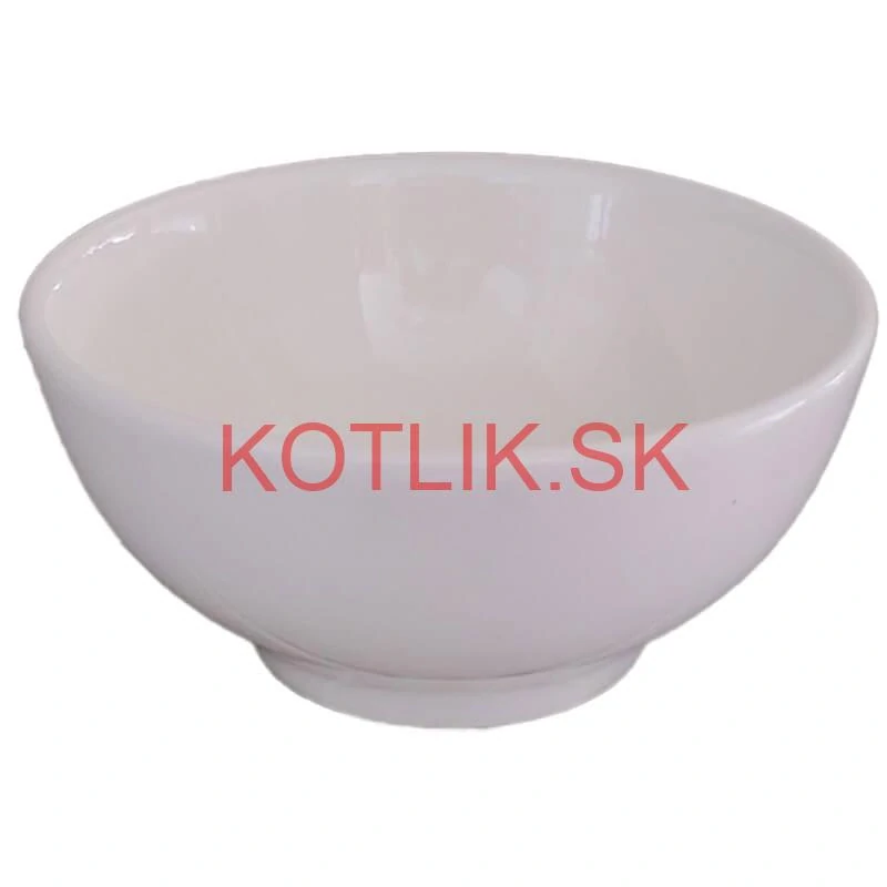 Keramické misky na servírovanie gulášu 15 cm 12 ks biele