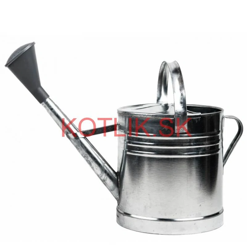 Pozinkovaná krhlica s ružicou 12 l (plechová)