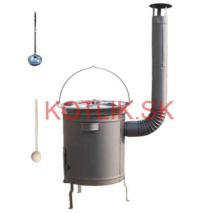 Nerezový kotlík 15 L (1,5 mm) + hrubostenná (1,5 mm) a žiaruvzdorná kotlina 36 PLUS 600