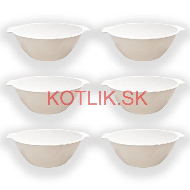 Sada 6 ks: Plasto vámiska na fajnový kotlíkový guláš a polievky – 750 ml