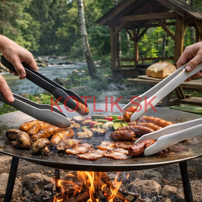 Kuchynské kliešte – súprava 3 ks (obracačky na grilovanie)