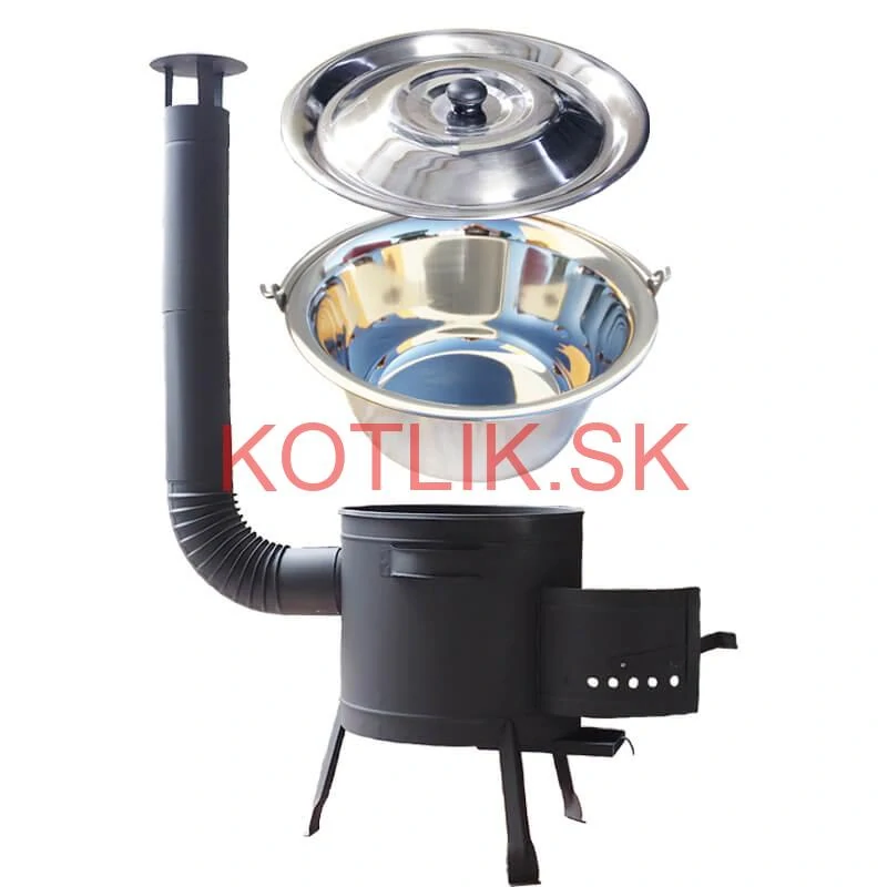 Guláš pre 20 ľudí – catering set s antikorovým kotlíkom 22 L