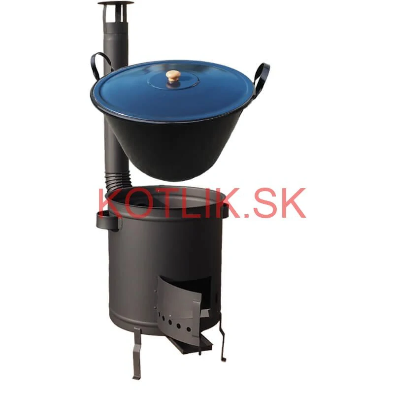 Guláš pre 60–80 ľudí – veľký kotlíkový set 60 L s kotlinou