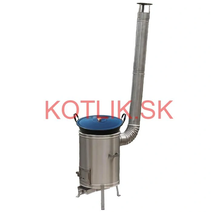 Guláš pre 60–80 ľudí – LUX kotlíkový set 60 L (nerezová kotlina)