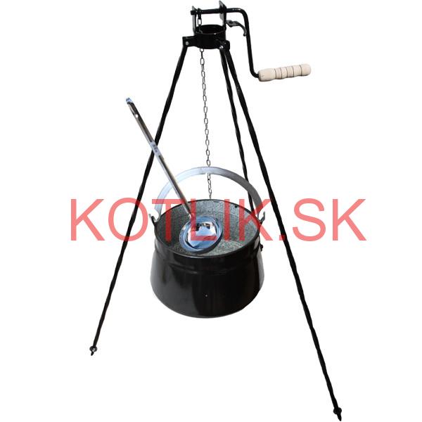 Kotlík na ryby 10 L + trojnožka s kladkou