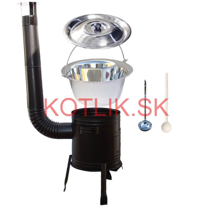 Antikorový kotlík 14 L (0,8 mm) + kovová kotlina 36 CLASSIC (KOV)