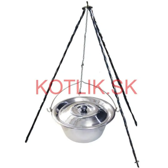 Nerezový kotlík 10 L INOX + pokrievka + stojan CLASSIC